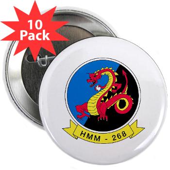 MMHS268 - M01 - 01 - Marine Medium Helicopter Squadron 268 - 2.25" Button (10 pack)